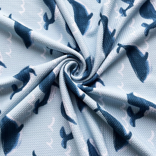 Blue Shark Bullet Fabric
