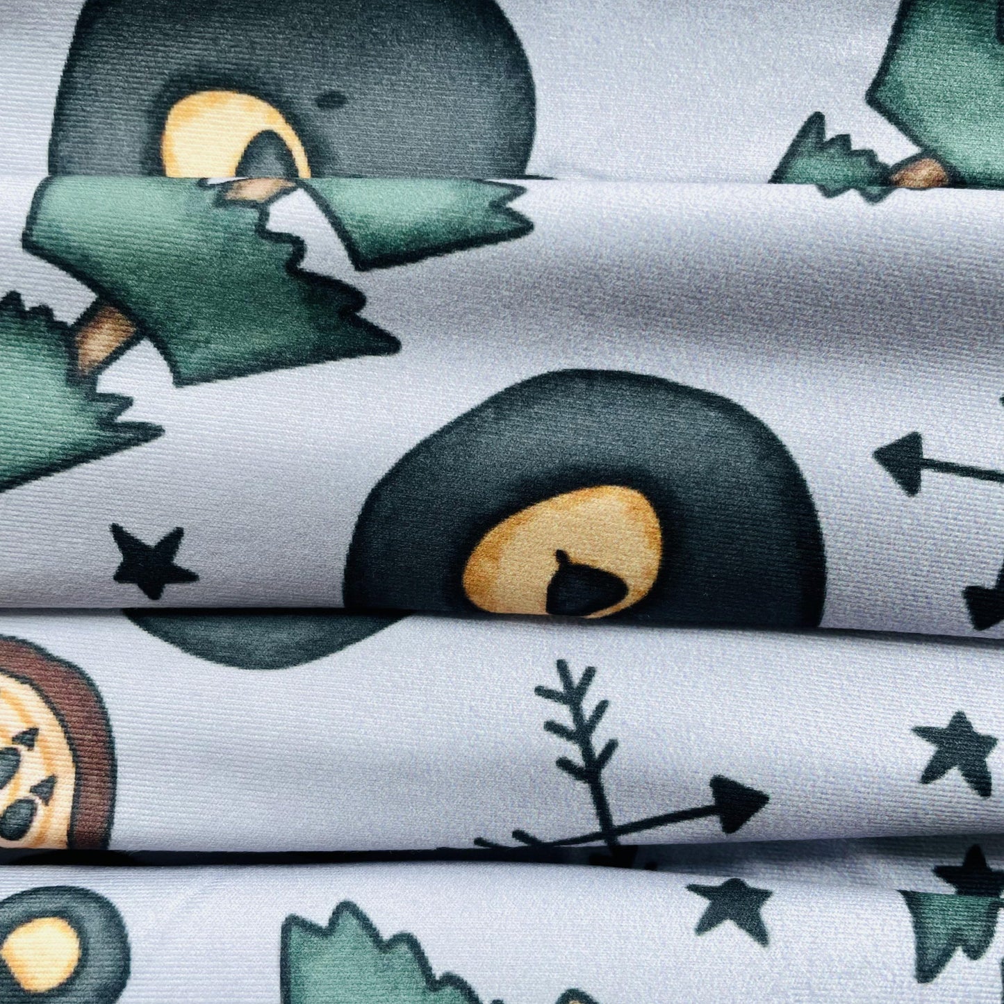 Pine Trees and Bears DBP Fabric
