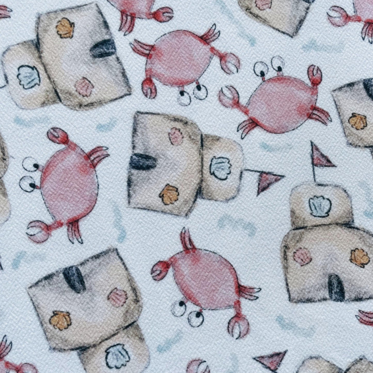 Crab and Castle Liverpool Fabric